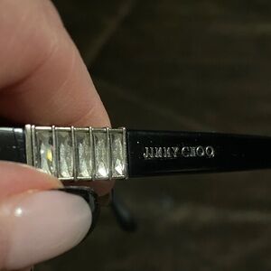 Jimmy Choo Black and Silver Glasses